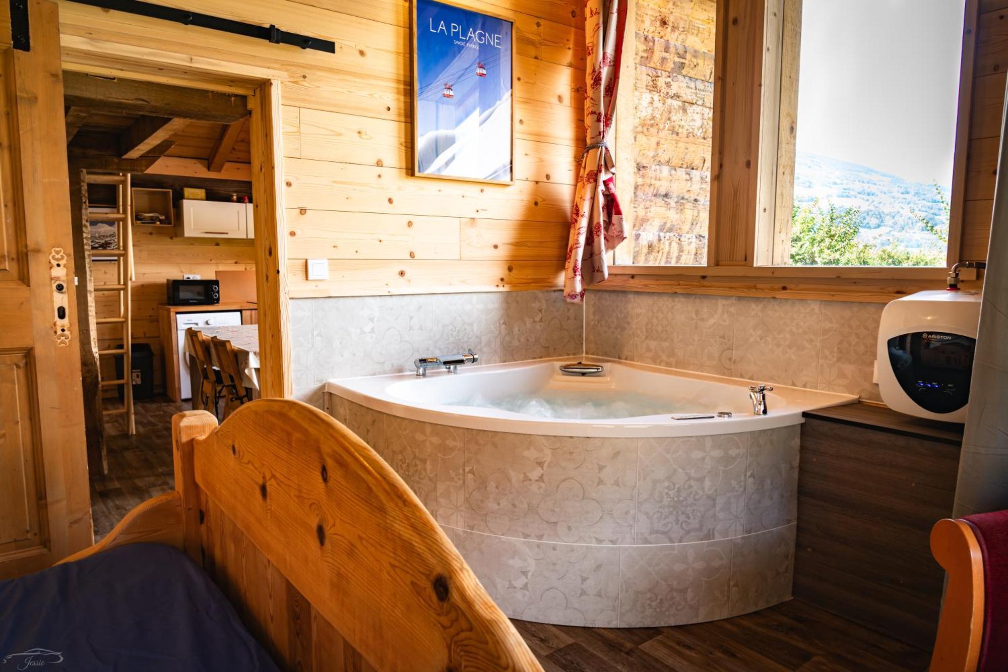 Chalet Balneo Billard La Plagne Savoie Vue Top Extérieur photo