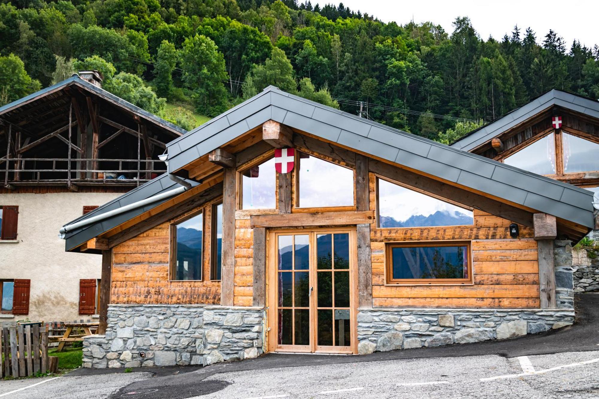 Chalet Balneo Billard La Plagne Savoie Vue Top Extérieur photo
