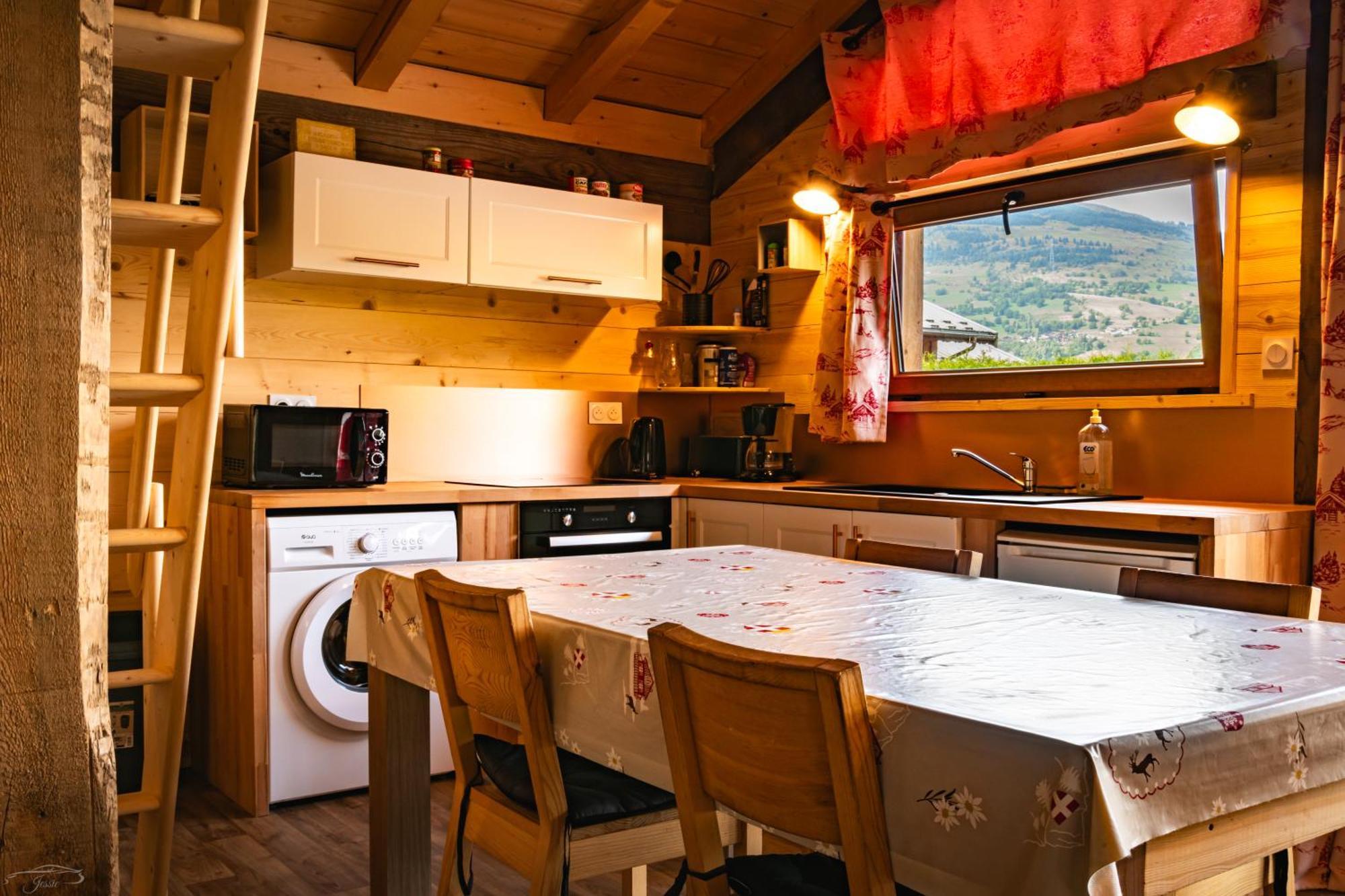 Chalet Balneo Billard La Plagne Savoie Vue Top Extérieur photo